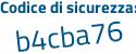 Il Codice di sicurezza è f5776e9 il tutto attaccato senza spazi