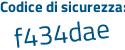 Il Codice di sicurezza è 23b2295 il tutto attaccato senza spazi