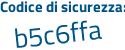 Il Codice di sicurezza è d73b84b il tutto attaccato senza spazi