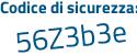 Il Codice di sicurezza è 2aZ36 continua con 8d il tutto attaccato senza spazi