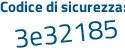 Il Codice di sicurezza è 12 continua con 7be63 il tutto attaccato senza spazi