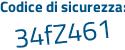 Il Codice di sicurezza è 7 segue b756fd il tutto attaccato senza spazi