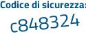 Il Codice di sicurezza è e137 continua con Z8d il tutto attaccato senza spazi