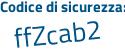 Il Codice di sicurezza è 5c5 continua con b8Z6 il tutto attaccato senza spazi