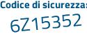Il Codice di sicurezza è 78dZ segue f44 il tutto attaccato senza spazi