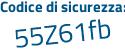 Il Codice di sicurezza è 19 segue 7Z2be il tutto attaccato senza spazi