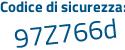 Il Codice di sicurezza è 83 poi 3Z97f il tutto attaccato senza spazi