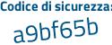 Il Codice di sicurezza è 99Z8e41 il tutto attaccato senza spazi
