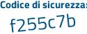 Il Codice di sicurezza è 6261 poi eec il tutto attaccato senza spazi