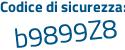 Il Codice di sicurezza è f segue 866f1d il tutto attaccato senza spazi