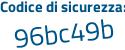 Il Codice di sicurezza è Z2b poi 2ddb il tutto attaccato senza spazi