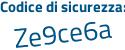 Il Codice di sicurezza è 84e29 continua con 41 il tutto attaccato senza spazi