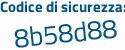 Il Codice di sicurezza è d7f71 continua con 87 il tutto attaccato senza spazi