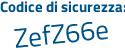 Il Codice di sicurezza è a4cbb segue 77 il tutto attaccato senza spazi