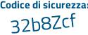 Il Codice di sicurezza è cb42 continua con 789 il tutto attaccato senza spazi