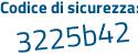 Il Codice di sicurezza è fcZe continua con bbc il tutto attaccato senza spazi