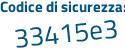 Il Codice di sicurezza è beacd18 il tutto attaccato senza spazi