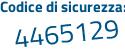 Il Codice di sicurezza è 6861 segue ed3 il tutto attaccato senza spazi