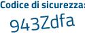 Il Codice di sicurezza è Z8ffd54 il tutto attaccato senza spazi