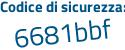 Il Codice di sicurezza è f3e4d segue 37 il tutto attaccato senza spazi