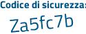 Il Codice di sicurezza è 61 segue eZdec il tutto attaccato senza spazi