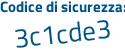 Il Codice di sicurezza è 4e9c8 segue 97 il tutto attaccato senza spazi