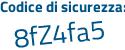 Il Codice di sicurezza è 3ef42 segue 48 il tutto attaccato senza spazi
