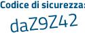 Il Codice di sicurezza è 52fZZ6c il tutto attaccato senza spazi