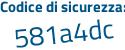 Il Codice di sicurezza è Zb4c segue 1ce il tutto attaccato senza spazi
