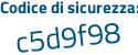 Il Codice di sicurezza è d segue 7143eZ il tutto attaccato senza spazi
