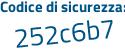 Il Codice di sicurezza è 1Z segue 8669a il tutto attaccato senza spazi
