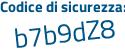 Il Codice di sicurezza è 49512 segue e1 il tutto attaccato senza spazi