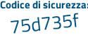 Il Codice di sicurezza è 1c2b5ed il tutto attaccato senza spazi