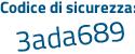 Il Codice di sicurezza è Ze9 poi 59c8 il tutto attaccato senza spazi