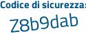 Il Codice di sicurezza è f96d poi ade il tutto attaccato senza spazi