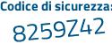Il Codice di sicurezza è f2cc3Zf il tutto attaccato senza spazi