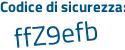 Il Codice di sicurezza è ac2 segue cea7 il tutto attaccato senza spazi