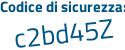 Il Codice di sicurezza è Z poi Z51b26 il tutto attaccato senza spazi