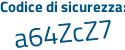 Il Codice di sicurezza è 15Z poi 78cd il tutto attaccato senza spazi