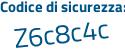 Il Codice di sicurezza è 1e33a segue 5e il tutto attaccato senza spazi