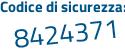Il Codice di sicurezza è e poi 956afc il tutto attaccato senza spazi