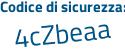 Il Codice di sicurezza è Z segue 9ba42Z il tutto attaccato senza spazi