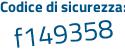 Il Codice di sicurezza è b3b45 poi 18 il tutto attaccato senza spazi