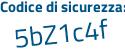 Il Codice di sicurezza è 61 poi 52f3Z il tutto attaccato senza spazi