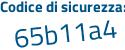 Il Codice di sicurezza è aaec5 poi a9 il tutto attaccato senza spazi
