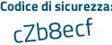 Il Codice di sicurezza è 298 poi e96d il tutto attaccato senza spazi