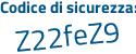 Il Codice di sicurezza è 9a9 segue fe2c il tutto attaccato senza spazi