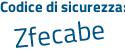 Il Codice di sicurezza è e97c8 continua con bb il tutto attaccato senza spazi