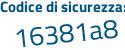Il Codice di sicurezza è 27fd919 il tutto attaccato senza spazi