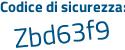 Il Codice di sicurezza è b poi 583199 il tutto attaccato senza spazi